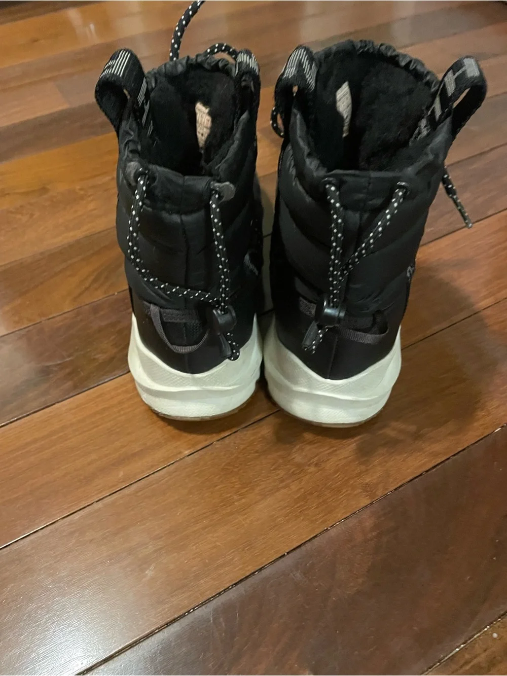 North Face Thermoball lace up winter boots, size 8